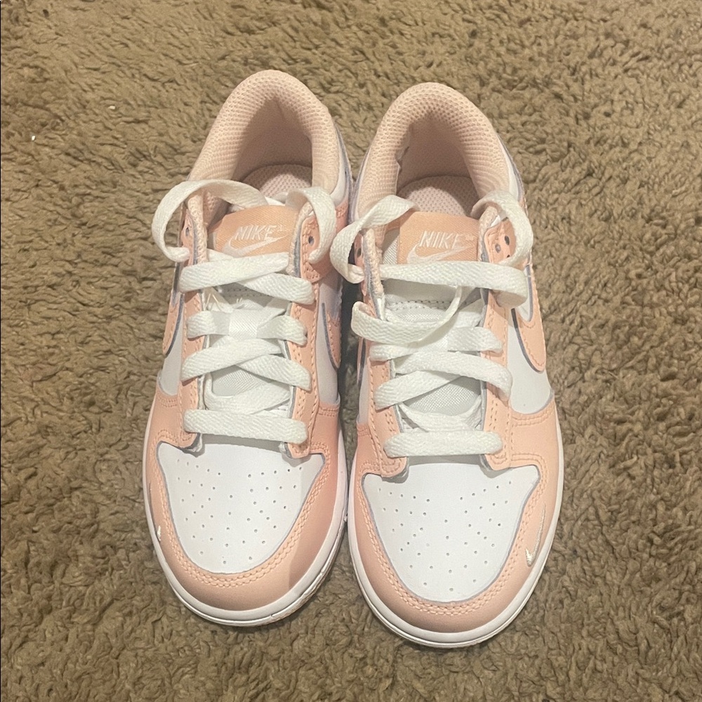 Nike Kids' Peach and White Sneakers
